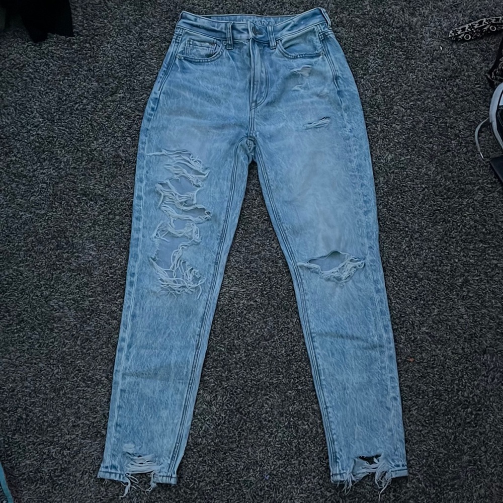 Distressed jeans